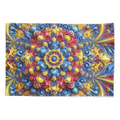 Enkelvoudige Kussensloop met Roemeens Kleuren ontw (Achterkant)