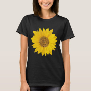 Enkelvoudige, lichtgele zonnebloem t-shirt
