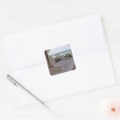 Enkelvoudige Massagetabel Vierkante Sticker (Envelop)