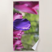 Enkelvoudige Paarse Tulp Strandlaken (Voorkant)