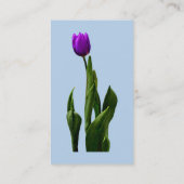 Enkelvoudige Paarse Tulp Visitekaartje (Achterkant)