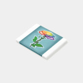 Enkelvoudige regenboogRoos Post-it® Notes (Schuin)