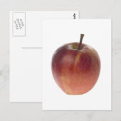 Enkelvoudige rode appel briefkaart (Voorkant / Achterkant)