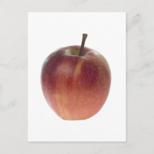 Enkelvoudige rode appel briefkaart