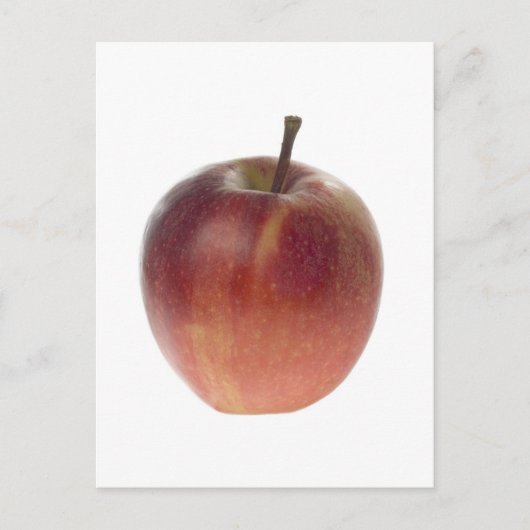 Enkelvoudige rode appel briefkaart (Voorkant)