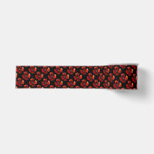 Enkelvoudige rode papaverbloem grosgrain lint (Voorkant)