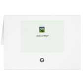 Enkelvoudige Roos blanco Kaart (Achterkant Horizontaal)