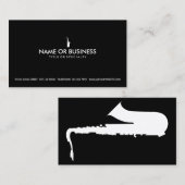 enkelvoudige saxofoon visitekaartje (Voorkant / Achterkant)