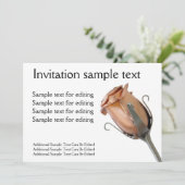 Enkelvoudige stalen roos, voorbeeldtekst voor de u kaart (Staand voorkant)