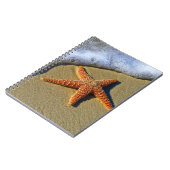 Enkelvoudige Starfish op strand Notitieboek (Linkerzijde)