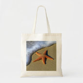 Enkelvoudige Starfish op strand Tote Bag (Voorkant)