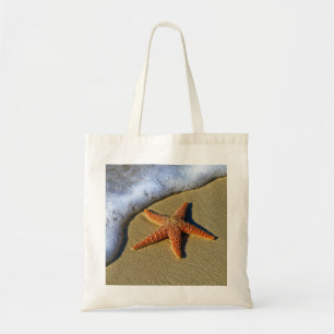 Enkelvoudige Starfish op strand Tote Bag