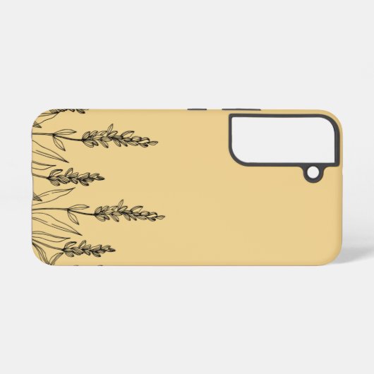 enkelvoudige tarwe samsung galaxy hoesje (Achterkant horizontaal)