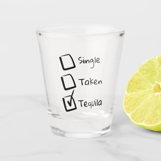 Enkelvoudige Tequila Shot Glas (Voorkant)