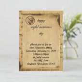 Enkelvoudige uitnodiging van anti-Valentijn partij (Staand voorkant)