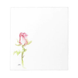 Enkelvoudige Waterverf Roze rode roze roze handbes Notitieblok