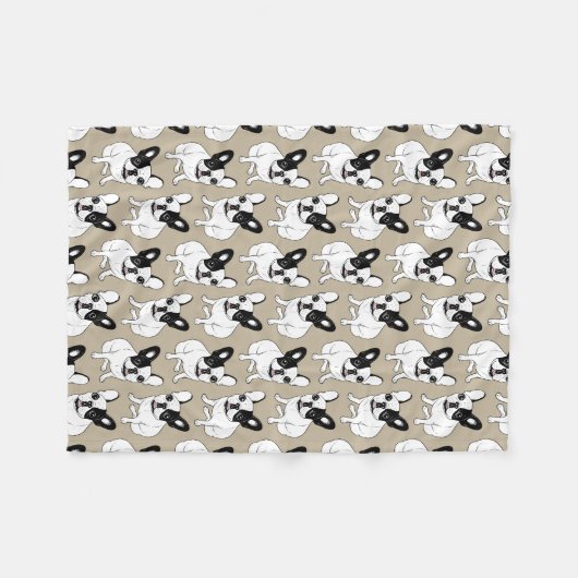 Enkelzijdig gebogen Brindle punchie Fleece Deken (Voorkant (Horizontaal))