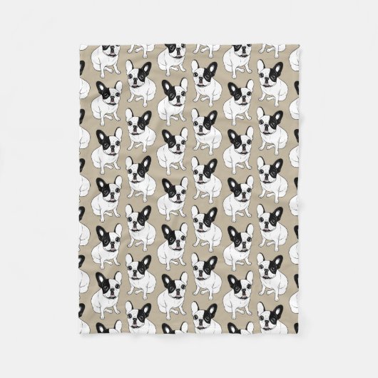 Enkelzijdig gebogen Brindle punchie Fleece Deken (Voorkant)