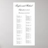 Enkelzijdige alfabetische zitplaats A-M Poster (Voorkant)