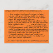 Enkelzijdige doofheid Wieg Sheet Briefkaart (Voorkant)