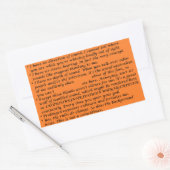 Enkelzijdige doofheid Wieg Sheet Rechthoekige Sticker (Envelop)