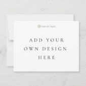 ENKELZIJDIGE UITNODIGINGSKAART 4,25x5,5 inch Ligge Kaart (Voorkant)