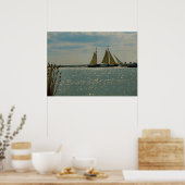 Enkhuizen, traditionele boten op het Ijselmeer Poster (Keuken)