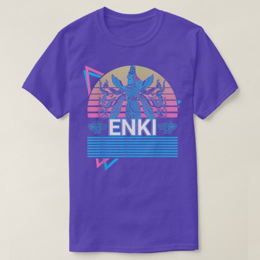 Enki Ancient God Sumerian Mythology Deity T-shirt (Design voorkant)