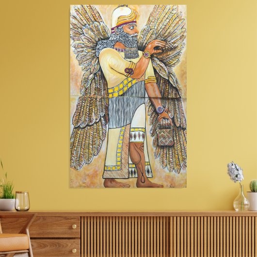 Enki de Annunaki Canvas Afdruk (Insitu (Woonkamer))