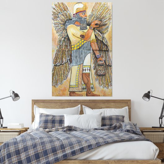 Enki de Annunaki Canvas Afdruk (Insitu (Slaapkamer))