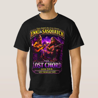 Enki en Sasquatch de Lost Chord Tour T-shirt
