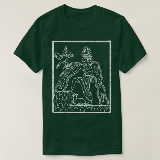 Enki Sumerian Mythology God Annunaki Ancient King T-shirt (Design voorkant)
