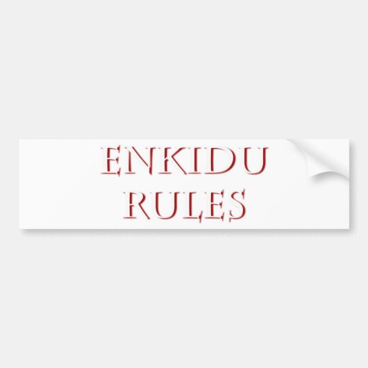 Enkidu Bumpersticker (Voorkant)