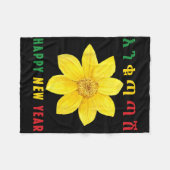 Enkuh Adey Abeba, Happy New Year, Ethioan Eritrean Fleece Deken (Voorkant (Horizontaal))
