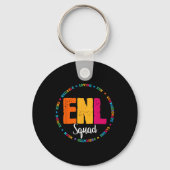 Enl Squad Teacher English New Language Squad Team Sleutelhanger (Voorkant)
