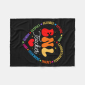 Enl Teacher Squad English New Language Squad Crew  Fleece Deken (Voorkant (Horizontaal))