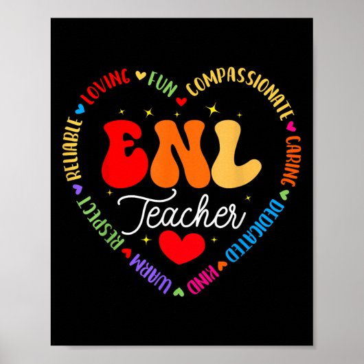 Enl Teacher Squad English New Language Squad Crew  Poster (Voorkant)