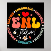 Enl Team Teacher English New Language Squad Crew  Poster (Voorkant)