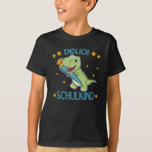 Enlaporatie T-Rex School Kinder School Bag Dinos T-shirt