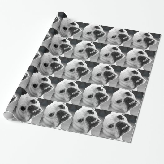Enlgish Bulldog Briefpapier Gift Wrap Cadeaupapier (Uitgerold)