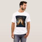 Enlightenment Under Bodhi Tree - Buddha Meditation T-shirt (Voorkant volledig)