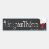 #EnlightenTheState - Donker Bumpersticker (Voorkant)
