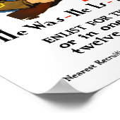 Enlist for the Infantry - WWI Poster (Hoek)