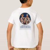 Enlist in de oorlogspropaganda van de Amerikaanse T-shirt (Achterkant)