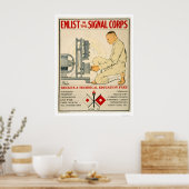 Enlist in Signal Corps 1919 Poster (Keuken)