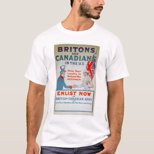 Enlist Now Britons and Canadezen (US02108) T-shirt (Voorkant)