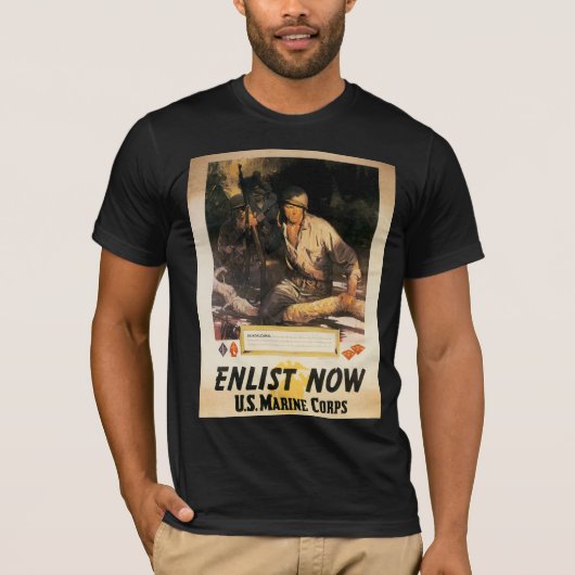 Enlist Now - US Marine Corps T-shirt (Voorkant)