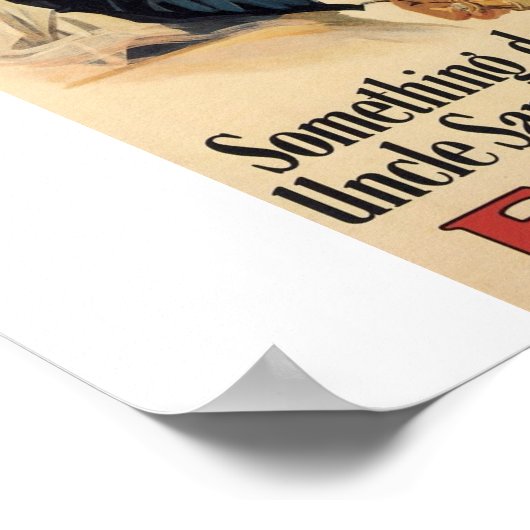 "Enlist" Oom Sam U.S. Militair Poster (Hoek)