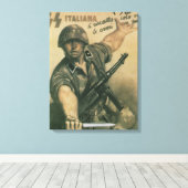 Enlist Propaganda Poster Canvas Afdruk (Insitu (Houten vloer))