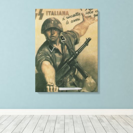 Enlist Propaganda Poster Canvas Afdruk (Insitu (Houten vloer))